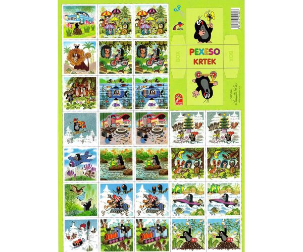 Pexeso Krtek - zelené