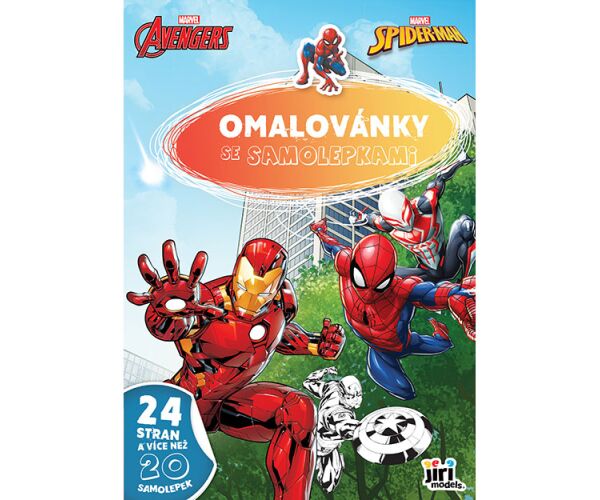 Omalovánky A4 se samolepkami - MARVEL