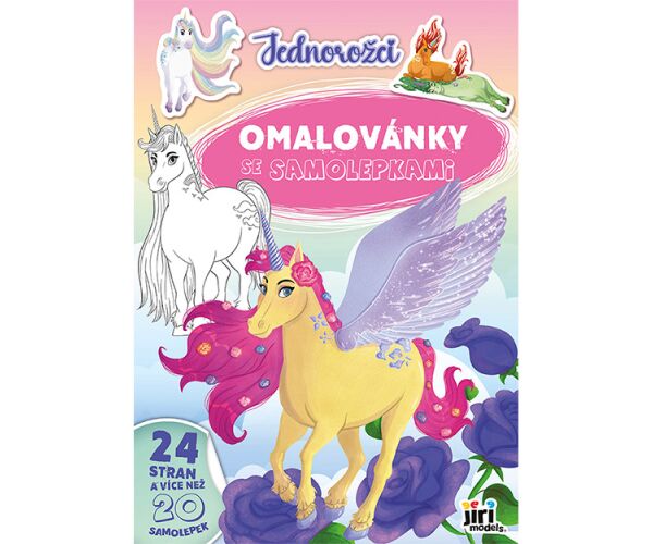 Omalovánky A4 se samolepkami - Jednorožci 4116-8