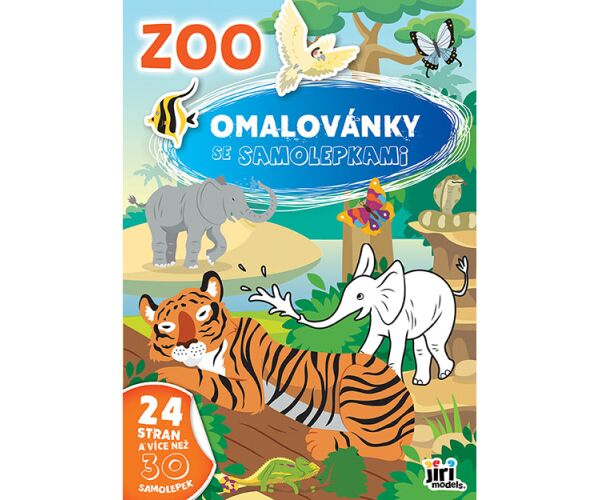 Omalovánky A4 se samolepkami - ZOO 4212-7