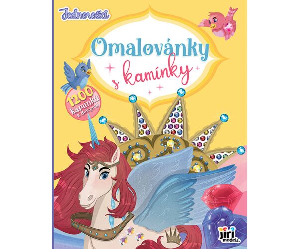 Omalovánky A4 s kamínky - Jednorožci