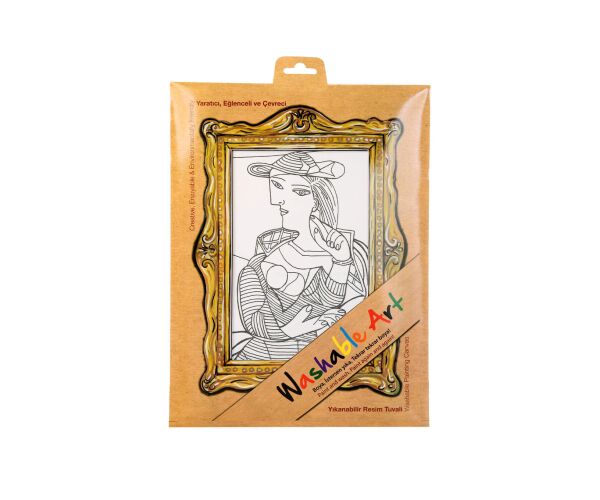 Plátno na kreslení FUNNY MAT - Pablo Picasso + pastelky zdarma