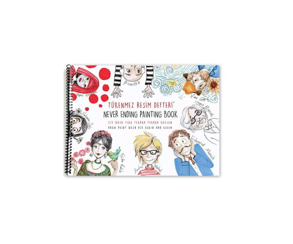 Nekonečný blok 25 x 35 cm FUNNY MAT - Malíři + pastelky zdarma