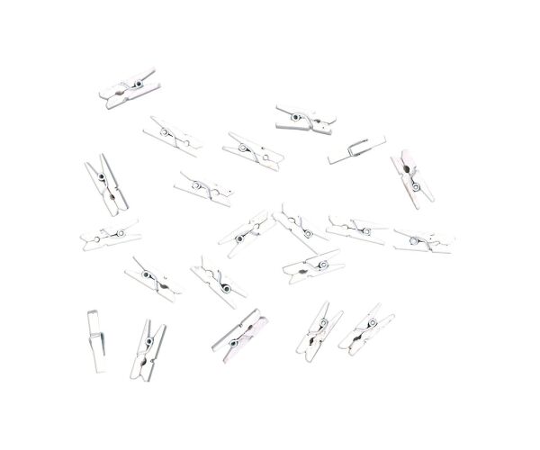 Dřevěné kolíčky bílé - malé