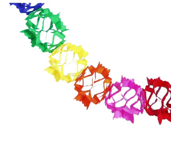 Girlanda papírová 3m 885309 čtverec