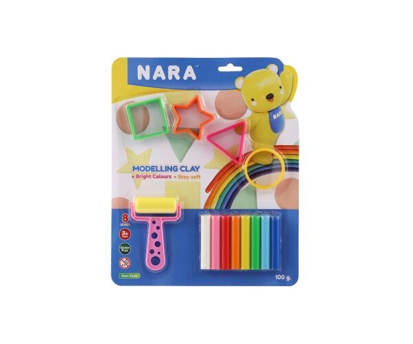 Plastelína / modelína NARA sada s vykrajovátky