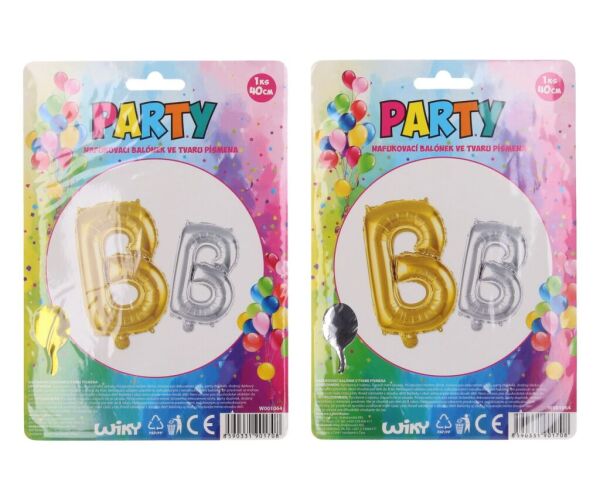 Balonky nafukovací ve tvaru písmene B