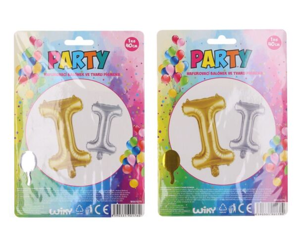 Balonky nafukovací ve tvaru písmene I