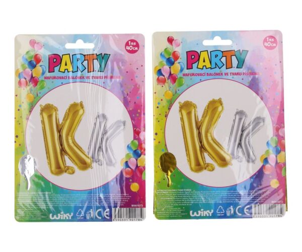 Balonky nafukovací ve tvaru písmene K