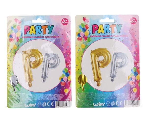 Balonky nafukovací ve tvaru písmene P