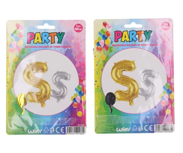 Balonky nafukovací ve tvaru písmene S