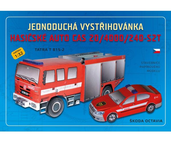 Vystřihovánky Hasičské auto CAS 20