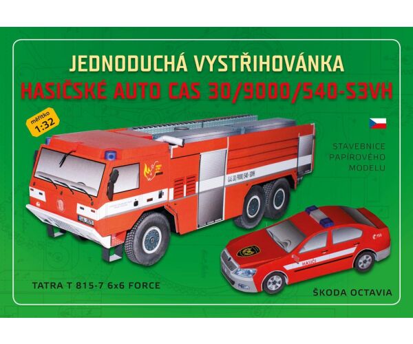 Vystřihovánky - Hasičské auto CAS 30