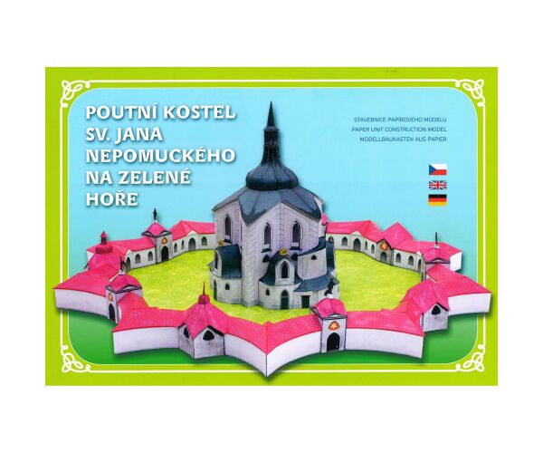 Vystřihovánky  poutní kostel sv. Jana Nepomuckého