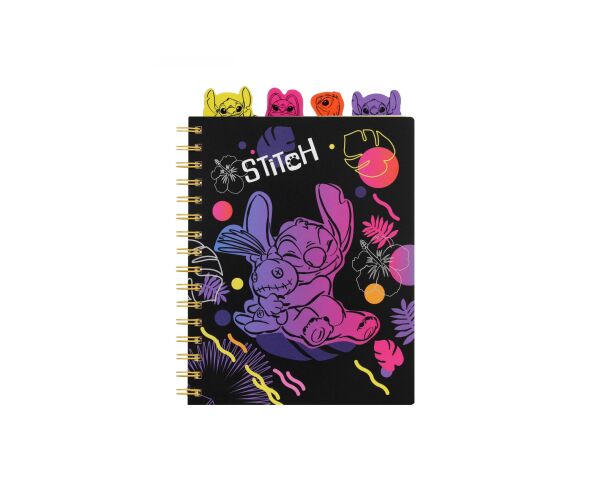 Spirálový notes STITCH A5 100l čtvereček vzor 2
