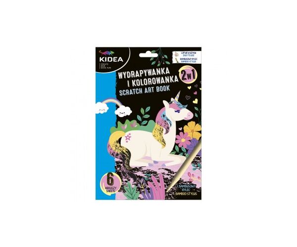 Škrábací obrázek + omalovánky JEDNOROŽEC