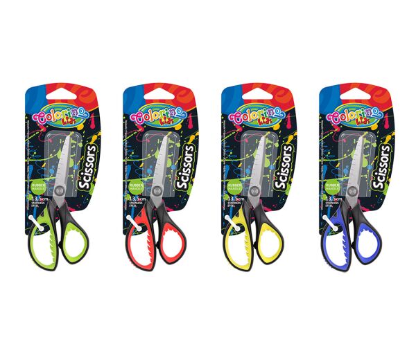 Colorino nůžky 13,5 cm s gumovou rukojetí