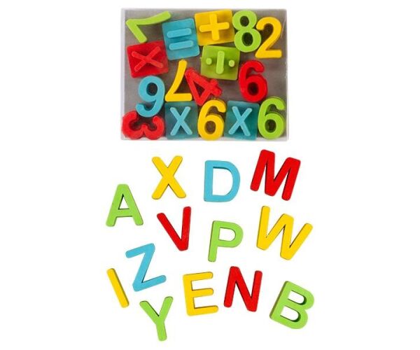 Dekorační pryž Písmena a čísla