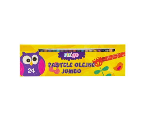 Olejové pastele STRIGO JUMBO 24 barev