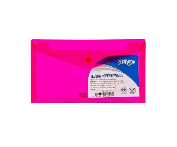 Obálka s drukem DL PP HORIZONTAL oranžová