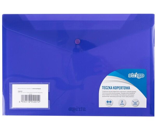 Obálka s drukem A4 PP HORIZONTAL se 2 kapsami fialová