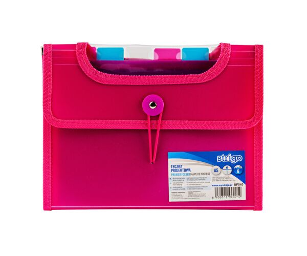 Složka A5 s 6 kapsami STRIGO růžová