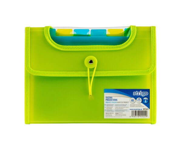 Složka A5 s 6 kapsami STRIGO zelená