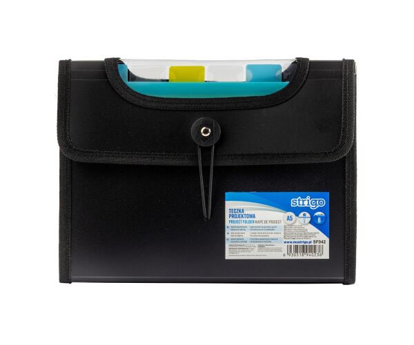 Složka A5 s 6 kapsami STRIGO černá
