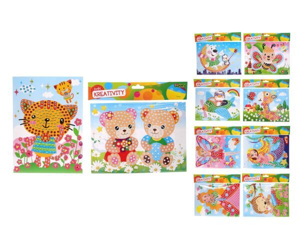 Kreativní set - nalepování kamínků 19 x 26,5 cm