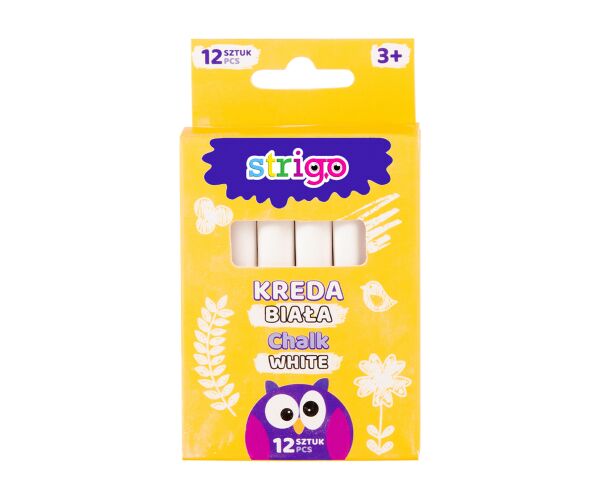 Křídy bílé STRIGO 12 ks