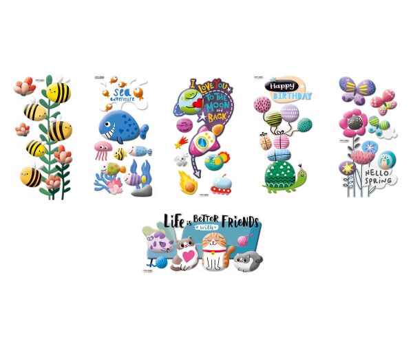 Samolepka 3D Rock Art set 8