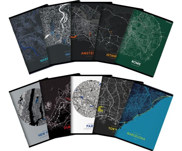 Sešit A5 80 listů Monochrome link.