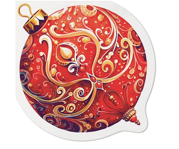 Papírový ubrousek Airlaid Decorative Bauble