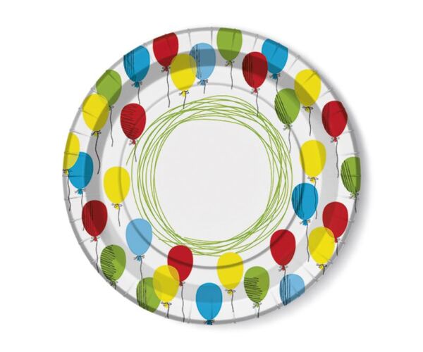 Papírový talíř velký - Eko Balloons