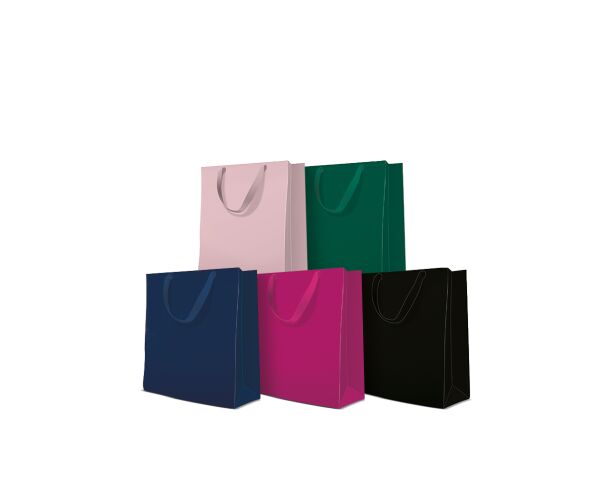 Papírová taška PAW Monocolor Dark střední