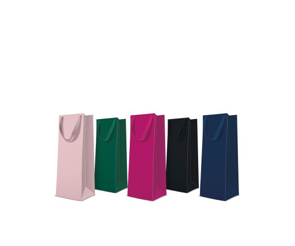 Papírová taška PAW Monokolor dark na láhev