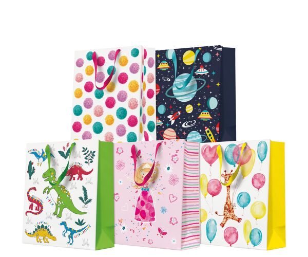 Papírová taška PAW střední dětská MIX 4