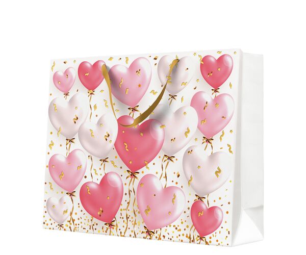 Papírová taška PAW lux XXL HEART