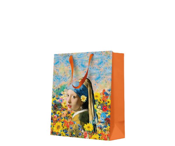 Papírová taška PAW střední Vermeers Floral Muse