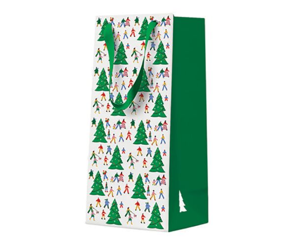 Vánoční papírová taška PAW Christmas Hustle DEO