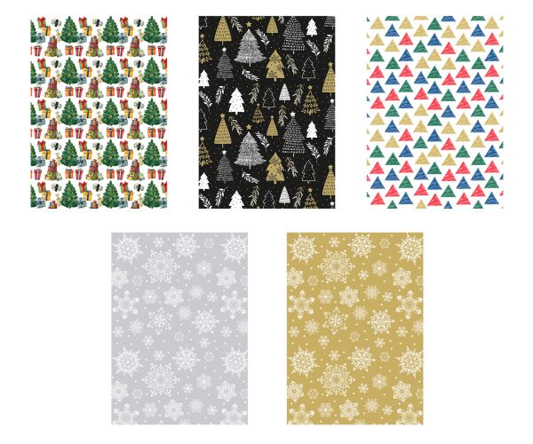 Vánoční dárkový papír P5 sestava AGP90224054