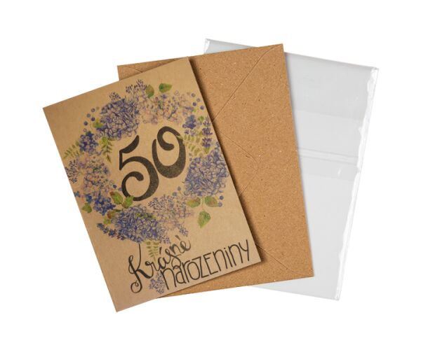 Přání BeBechy 50 Krásné narozeniny