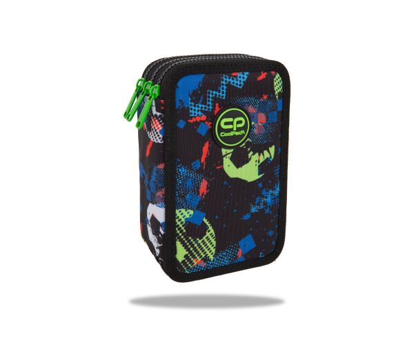 Penál Jumper 3 - Football blue vybavený