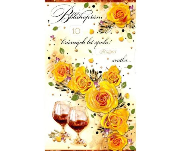 Přání k svatebnímu výročí otočné 