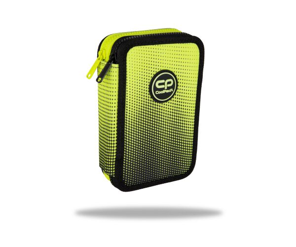 Penál 2 zipy Jumper Gradient Lemon - vybavený