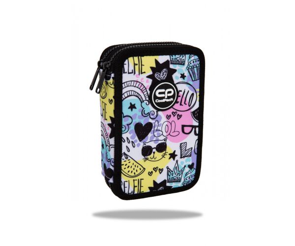 Penál 2 zipy Jumper MOOD - vybavený