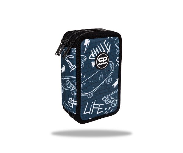 Penál 3 zipy Jumper Street Life - vybavený