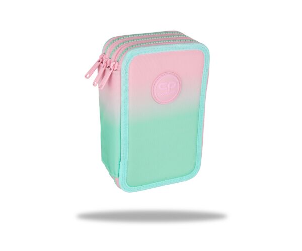 Penál 3 zipy Jumper Gradient Strawberry - vybavený