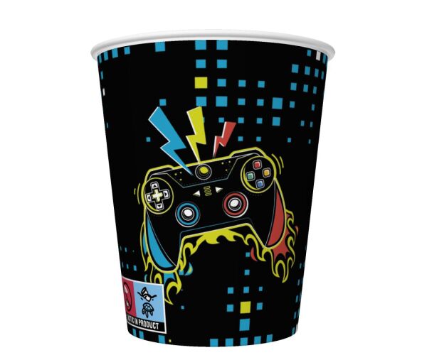 Papírový kelímek 0,25l Girls Play Joystick Pad