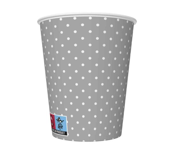 Papírový kelímek 0,25l White Dots on Grey